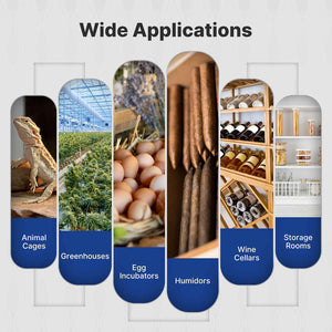 Zigbee Smart Temperature & Humidity Sensor - Indoor Hygrometer Thermometer with APP Monitoring, Works with Alexa/Google Home, Wireless Room Climate Monitor