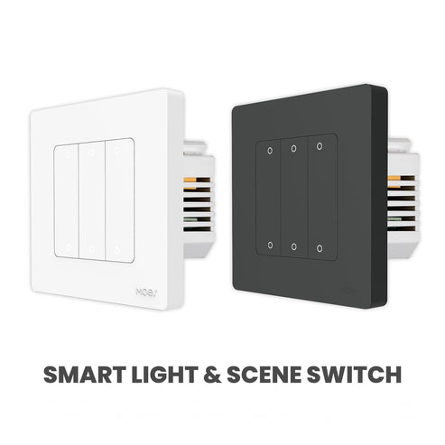 ZigBee Smart Light Switch & Scene Controller - Star Ring Design, Neutral Wire Required, 2 Switches Association, Works with Alexa/Google/SmartThings, Hub Required