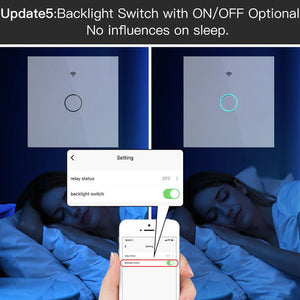 ZigBee 2 Way Smart Light Switch - Touch & Multi-Control Panel, Neutral Wire Optional, No Capacitor Needed, Works with Alexa/Google Home, EU Version (Requires ZigBee Hub)